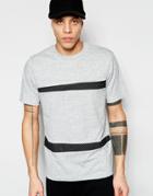 Izzue T-shirt With Mesh Insert - Heather Gray