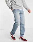 New Look Straight Fit Jeans In Tinted Blue