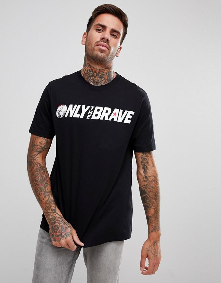 Diesel T-just-sv Brave Logo T-shirt - Black