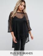 Alice & You Mesh Top - Black