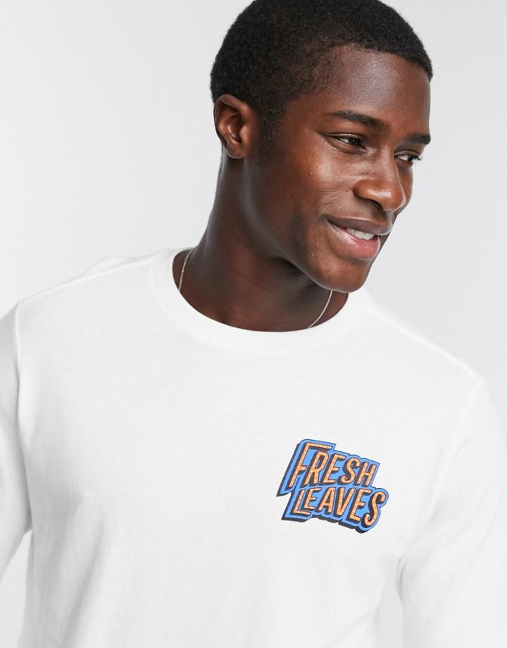 Levi's X Justin Timberlake Fresh Leaves Long Sleeve T-shirt In White