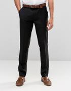 Sisley Slim Fit Suit Pants - Black