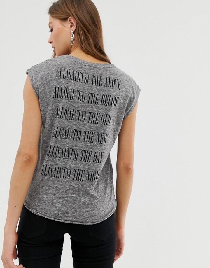 Allsaints Kiana Brackets Tank - Gray