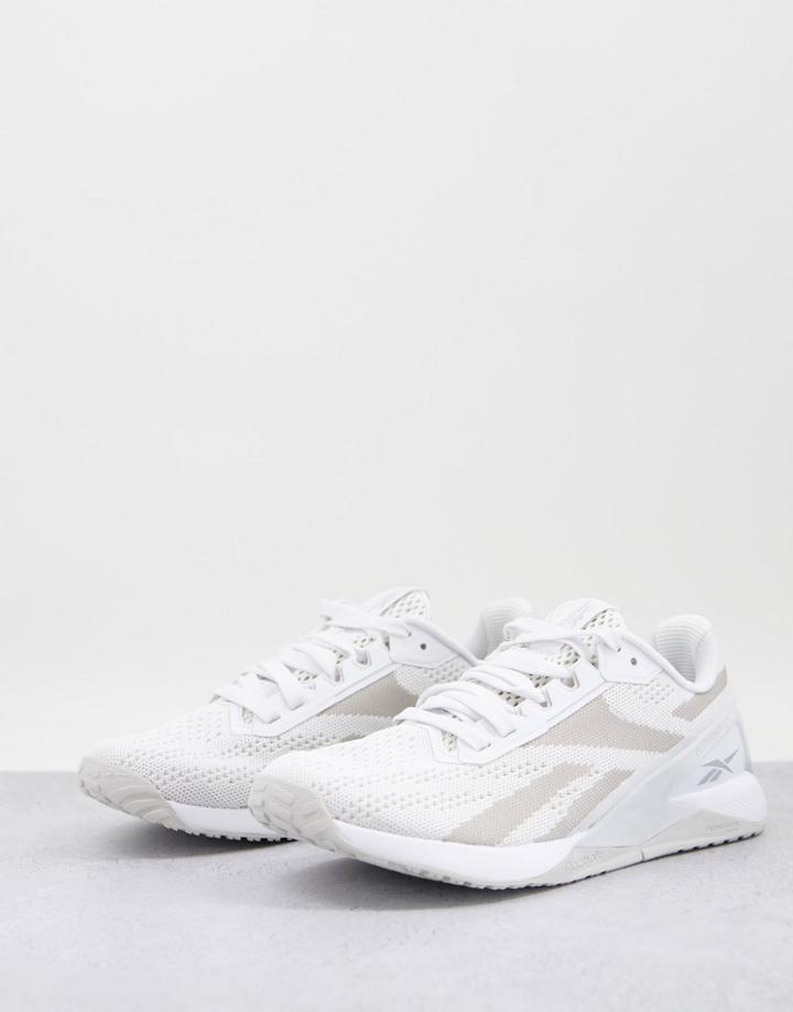Reebok Nano X1 Sneakers In White And Gray