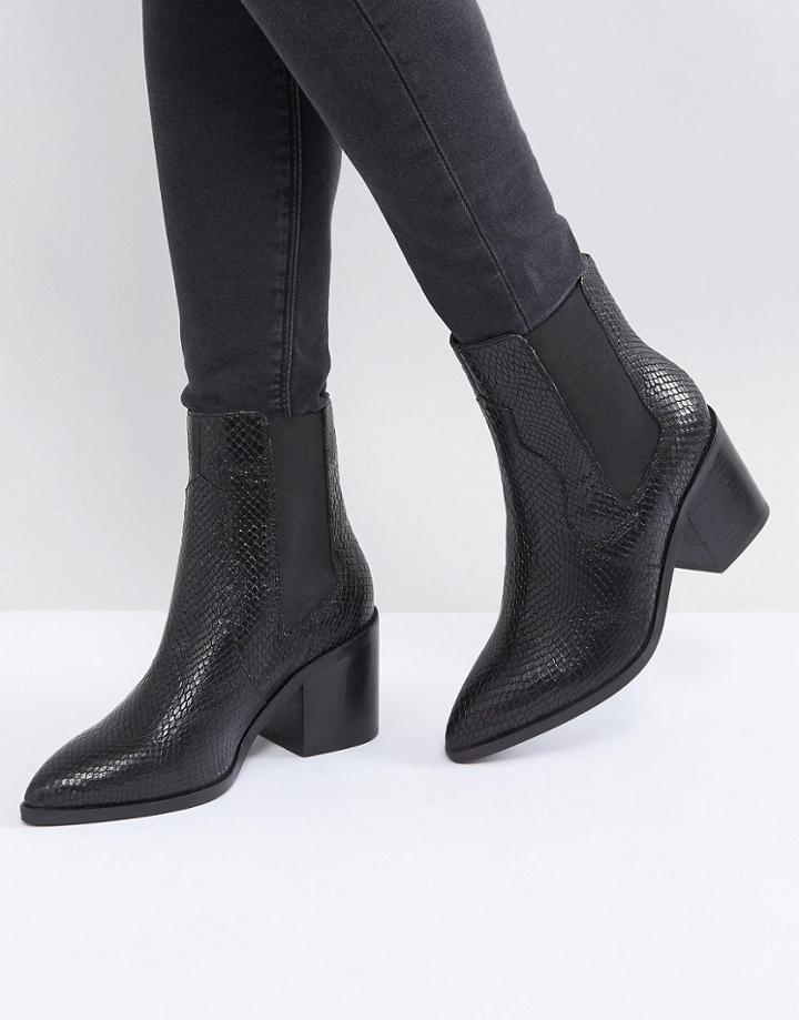Asos Rowen Leather Chelsea Boots - Black