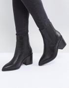Asos Rowen Leather Chelsea Boots - Black