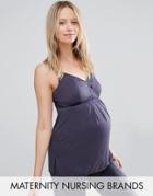 Cake Gateau Maternity & Nursing Camisole Top - Gray
