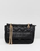 Valentino By Mario Valentino Quilted Foldover Shoulder Bag In Black - Black
