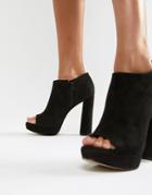 Aldo Platform Ankle Boots - Black