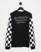 Nicce Motorsport Racing Backprint Long Sleeve Top In Black