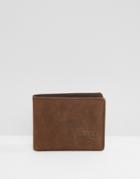 Herschel Supply Co Hank Pebbled Leather Wallet With Rfid - Brown