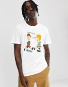 Adidas Skateboarding Beavis And Butthead T-shirt White Du2858 - White