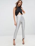 Asos Tailored Slim Pants - Silver