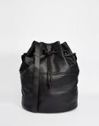 Monki Drawstring Duffle Bag - Black