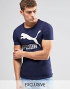 Puma Vintage T-shirt In Muscle Fit Exclusive To Asos - Blue