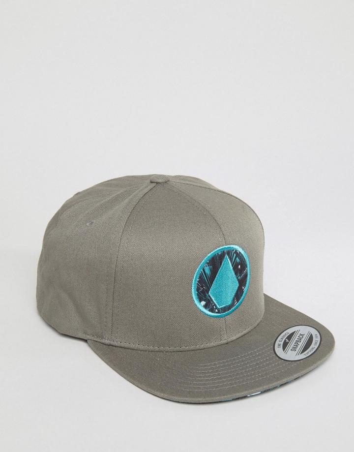 Volcom Open Stone Snapback Cap - Gray