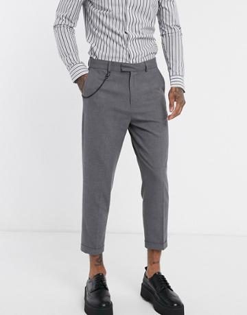 Lockstock Chimney Pants In Gray-grey