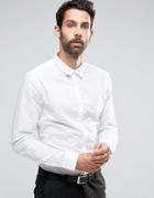 New Look Smart Shirt In White In Regular Fit - White
