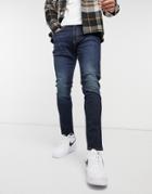Levi's 512 Slim Taper Fit Jeans In Biologia Dark Wash-blues