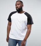 Another Influence Plus Raglan Baseball T-shirt - Navy