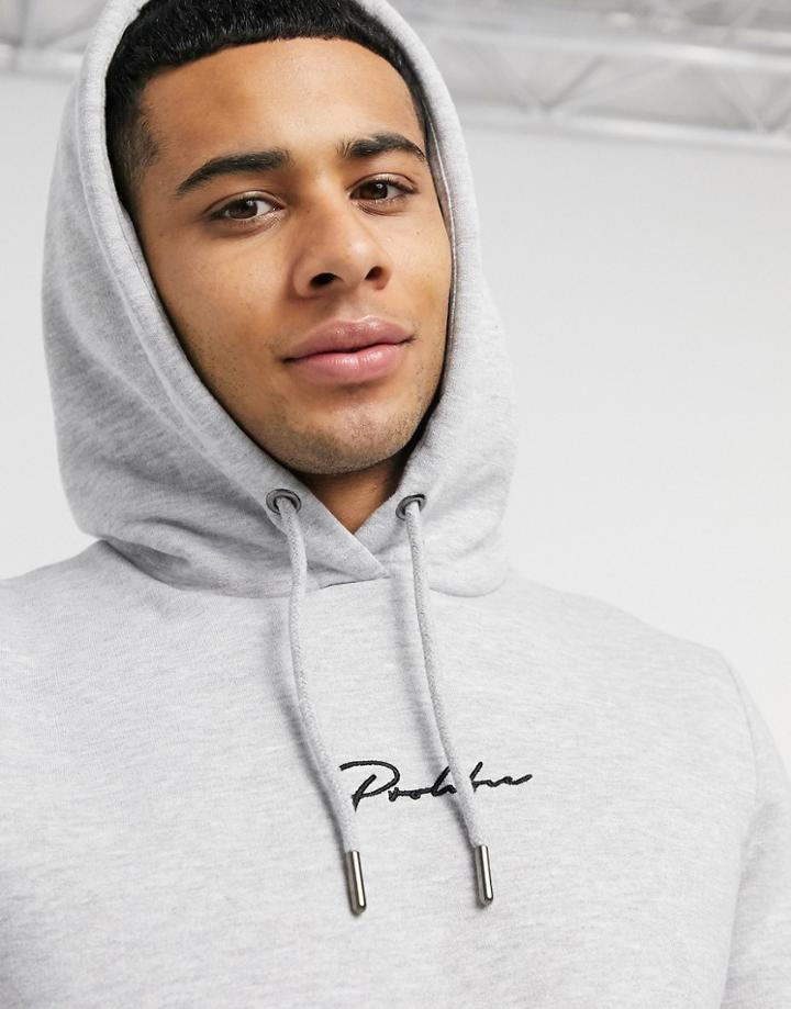 River Island Hoodie In Grey