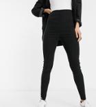 Asos Design Tall High Waist Pants In Skinny Fit In Black