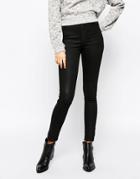 Cheap Monday Second Skin Jeans - Waxed Black