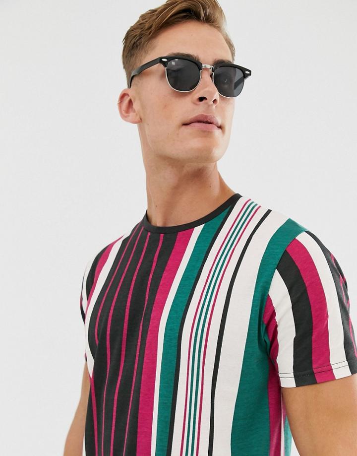Brave Soul T-shirt With Stripe