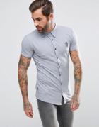Gym King Muscle Shirt In Gray - Gray