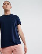 Hollister Core Crewneck T-shirt Seagull Logo In Navy - Navy