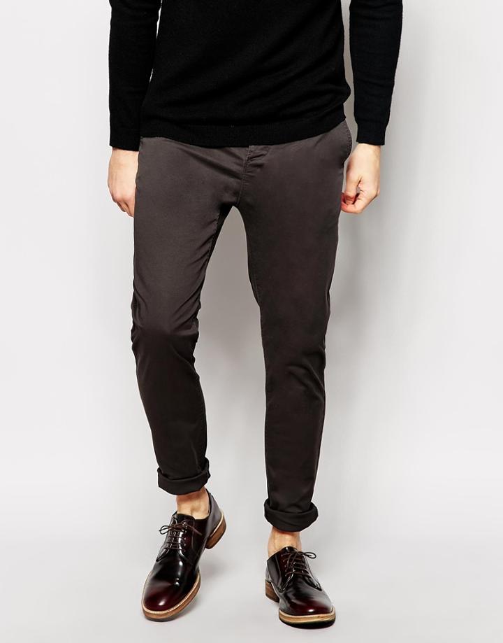 Asos Skinny Chinos - Charcoal