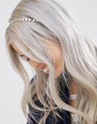 Asos Diamond Chain Headband - Silver