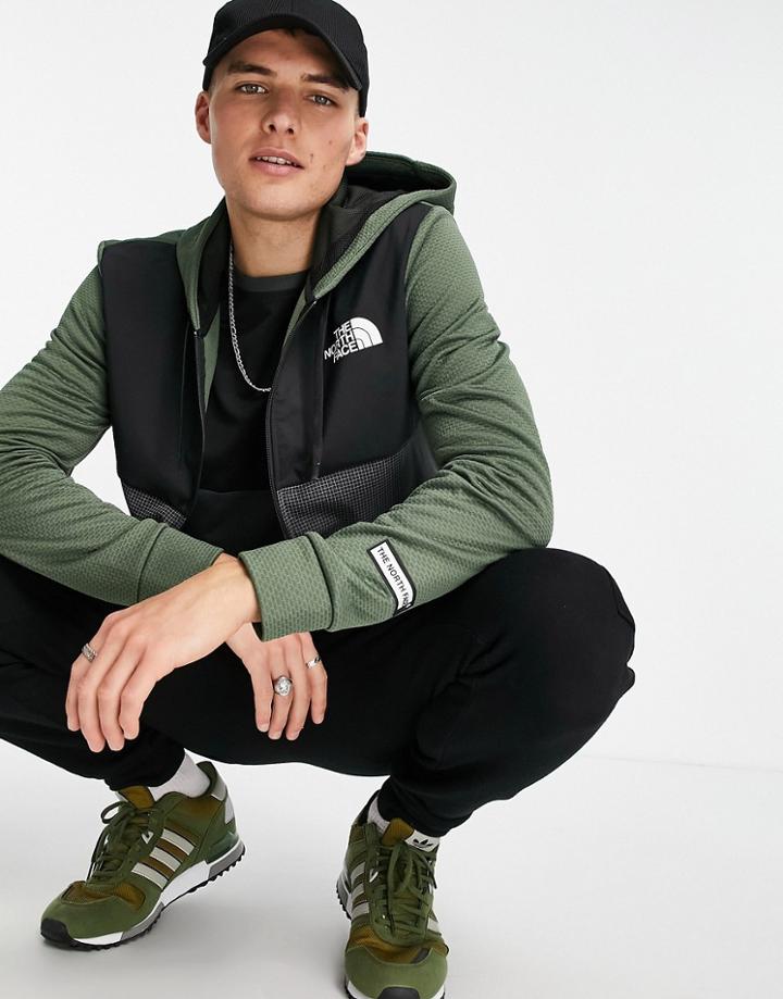 The North Face Mountain Athletic Overlay Jacket In Khaki-green
