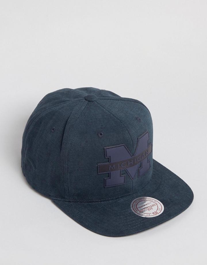 Mitchell & Ness Snapback Cap Michigan - Navy