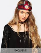 Reclaimed Vintage Bead Head Dress - Multi