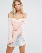 Majorelle Palma Sweater Top - Pink