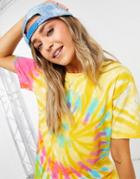 Daisy Street Oversized Tie Dye T-shirt-multi