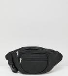 Reclaimed Vintage Inspired Black Bum Bag In Recycled Pu - Black