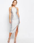 Keepsake Billboard Pencil Dress - Pale Gray