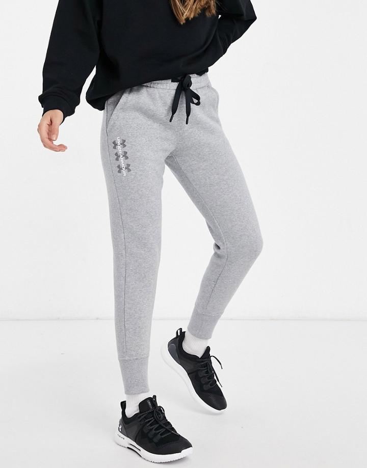 Under Armour Rival Fleece Sweatpants In Gray-grey