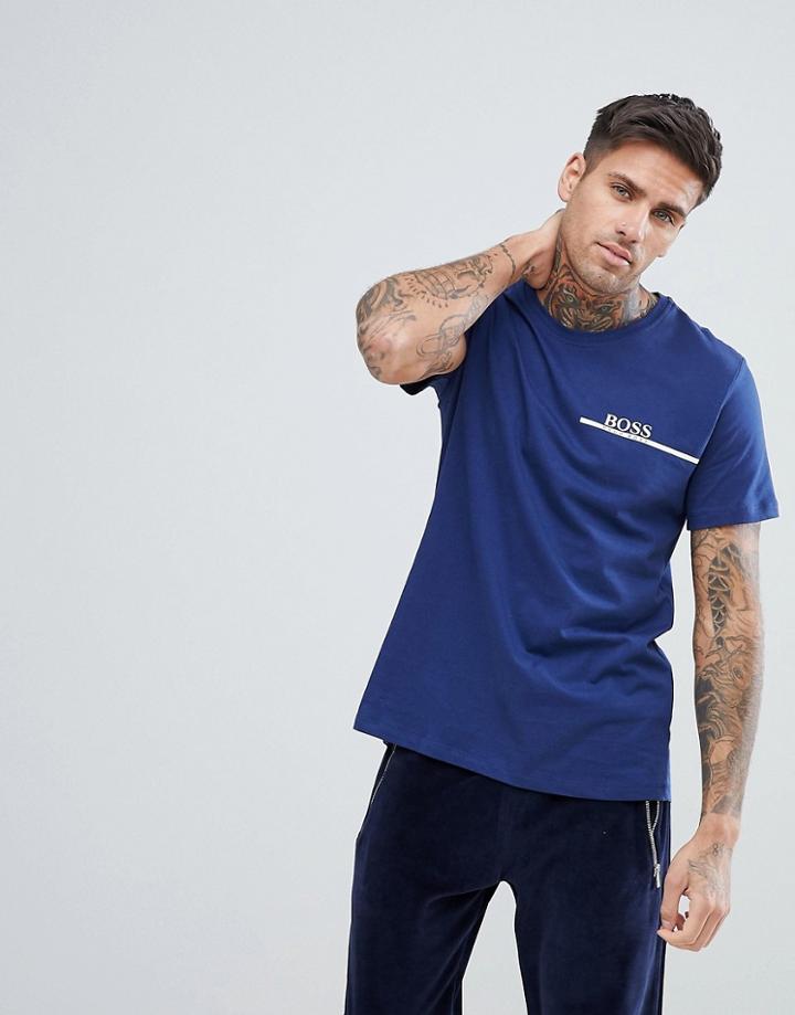 Boss T-shirt In Regular Fit - Navy