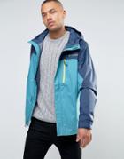 Columbia Pouring Adventure Hooded Jacket 2 Tone Waterproof In Blue - Blue