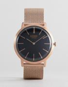 Henry London Mesh Watch In Rose Gold - Gold