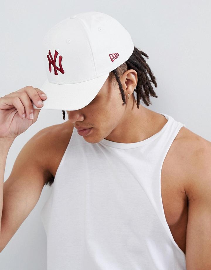 New Era 9fifty Adjustable Baseball Cap Ny Yankees - White
