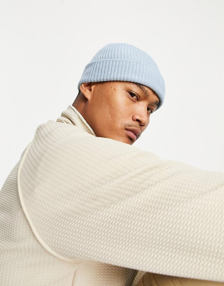 Weekday Stan Beanie In Blue-blues