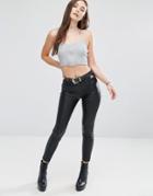 Blank Nyc Skinny Faux Leather Pants - Blue