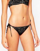 Lepel Summer Days Tie Side Bikini Bottom - Black