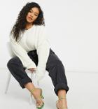 In The Style Plus X Billie Faiers Knit Sweater Set In White