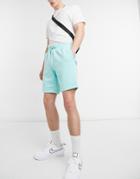 River Island Jersey Shorts In Green
