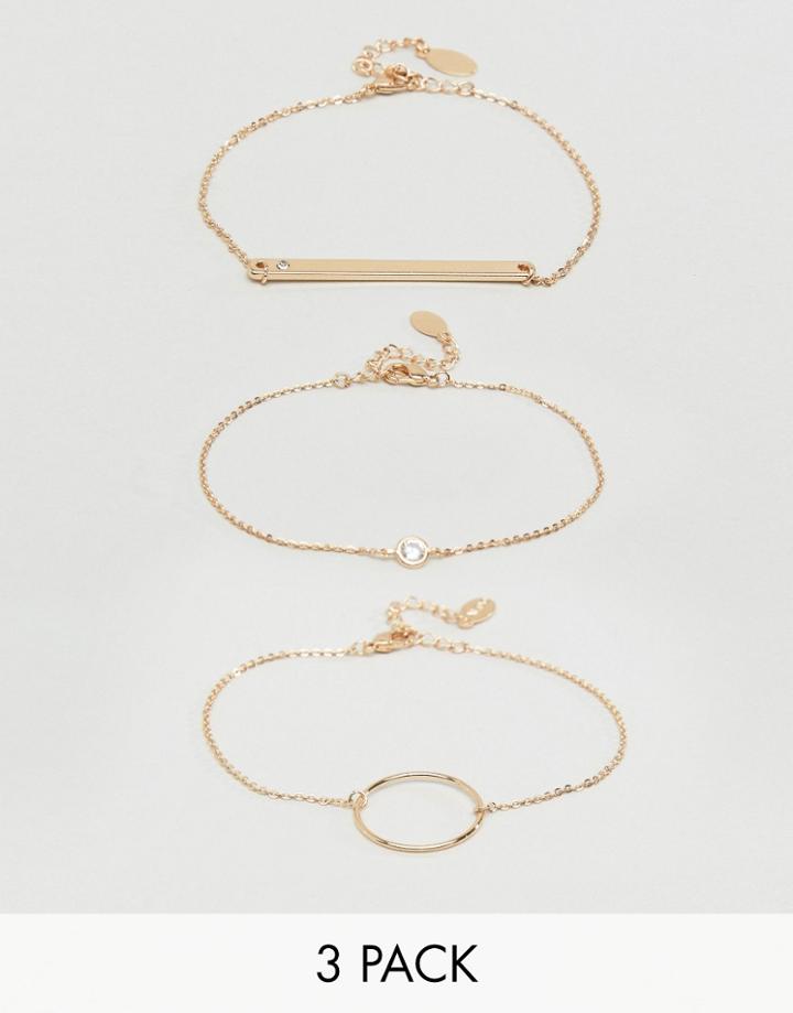 Aldo Adrauss Delicate Stacking Bracelets - Gold